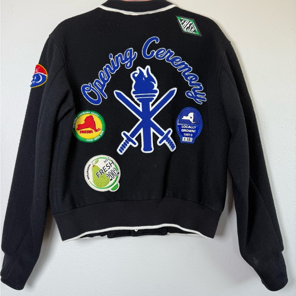 Opening Ceremony Black Patchwork Jacket - image 7